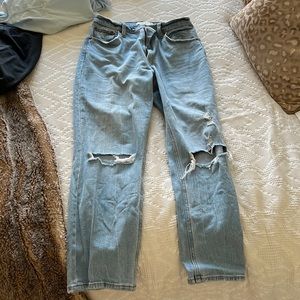 Abercrombie Ultra High Rise Ankle Straight Jeans
